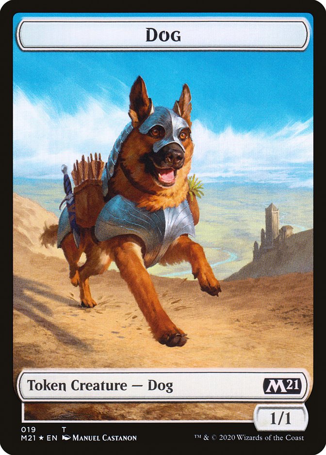 Demon // Dog Double-Sided Token [Core Set 2021 Tokens] - Magic: The Gathering - Card Brawlers | Quebec | Canada |