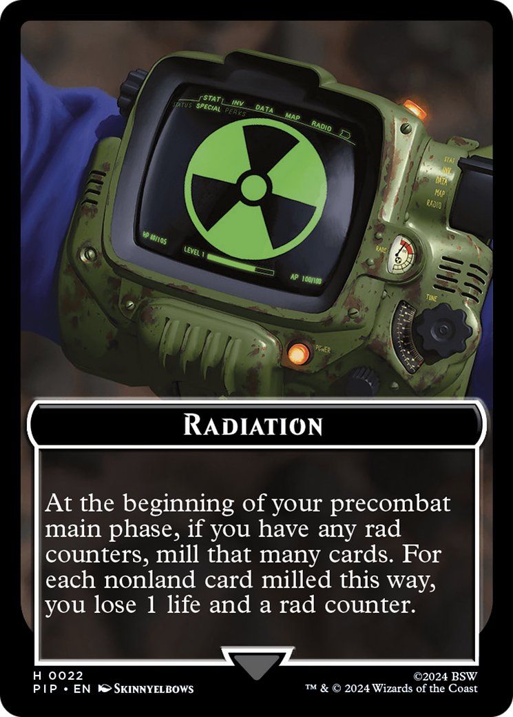 Radiation // Robot Double-Sided Token [Fallout Tokens] - Magic: The Gathering - Card Brawlers | Quebec | Canada |