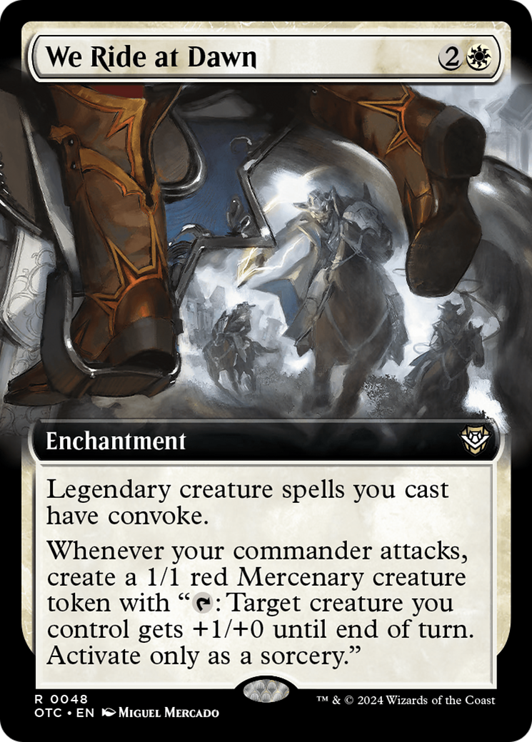 We Ride at Dawn (Extended Art) [Outlaws of Thunder Junction Commander] - Magic: The Gathering - Card Brawlers | Quebec | Canada |