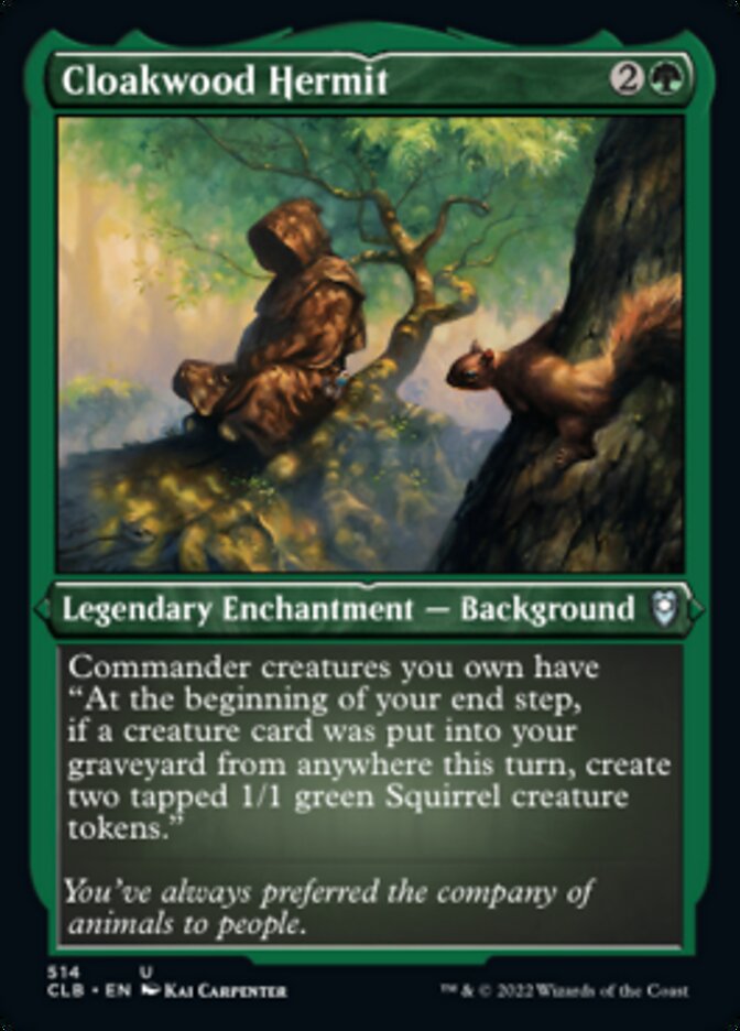 Cloakwood Hermit (Foil Etched) [Commander Legends: Battle for Baldur's Gate] - Magic: The Gathering - Card Brawlers | Quebec | Canada |