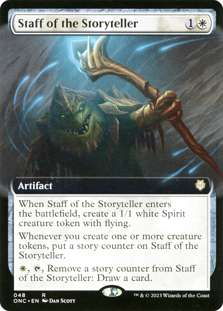 Staff of the Storyteller (Extended Art) [Phyrexia: All Will Be One Commander] - Magic: The Gathering - Card Brawlers | Quebec | Canada |