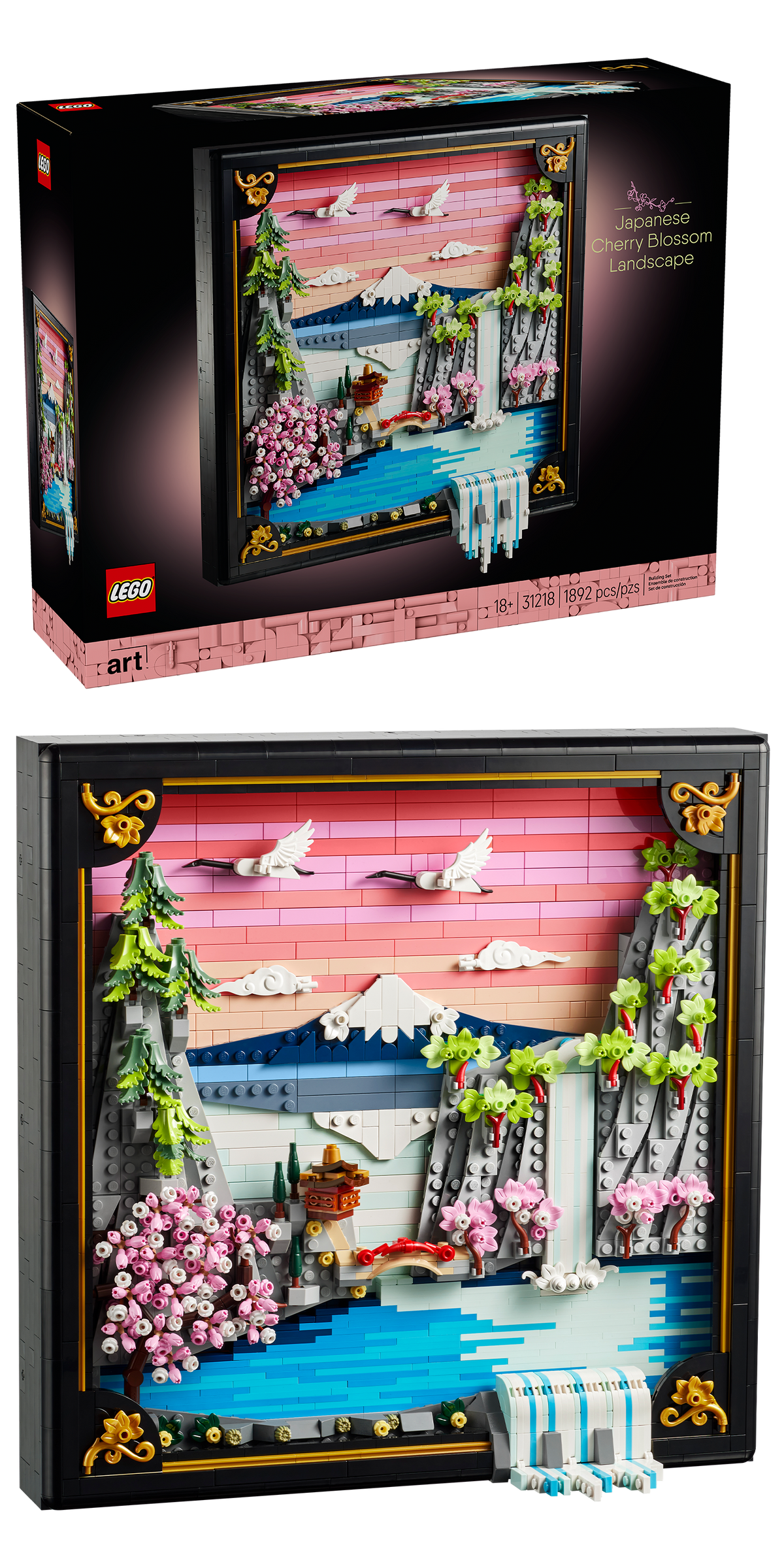 LEGO - Art - Japanese Cherry Blossom Landscape - 31218