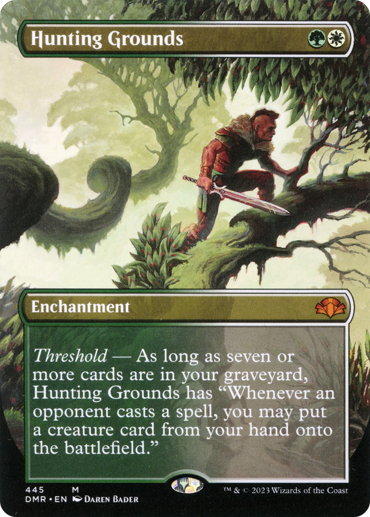 Hunting Grounds (Borderless Alternate Art) [Dominaria Remastered] - Magic: The Gathering - Card Brawlers | Quebec | Canada |