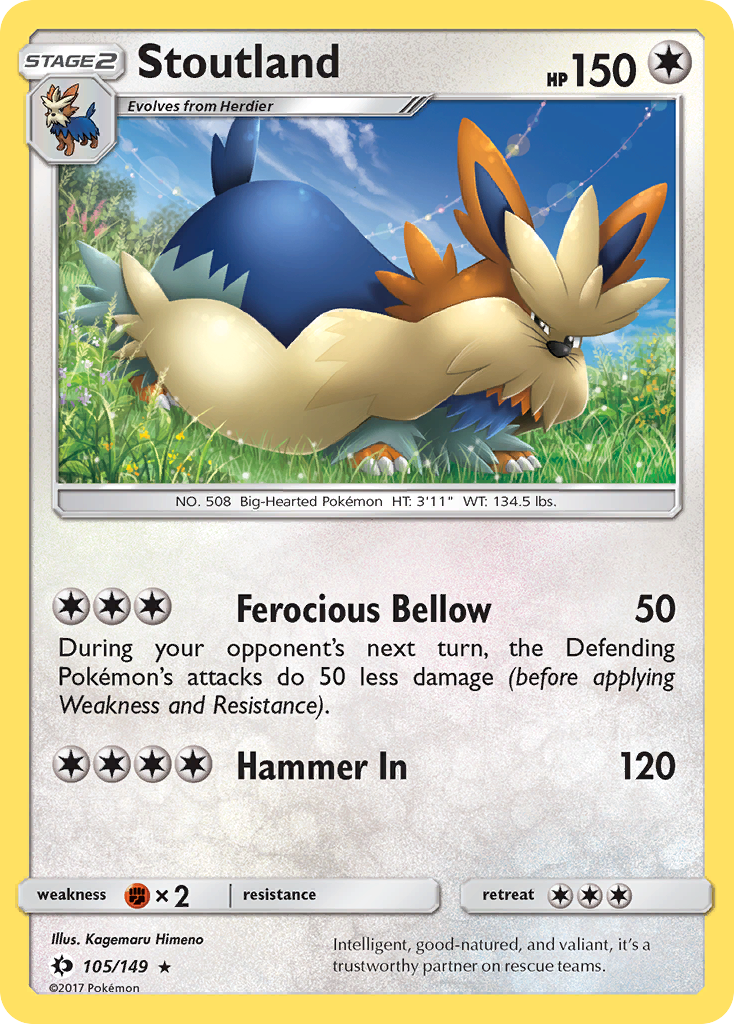 Stoutland (105/149) [Sun & Moon: Base Set] - Pokémon - Card Brawlers | Quebec | Canada |