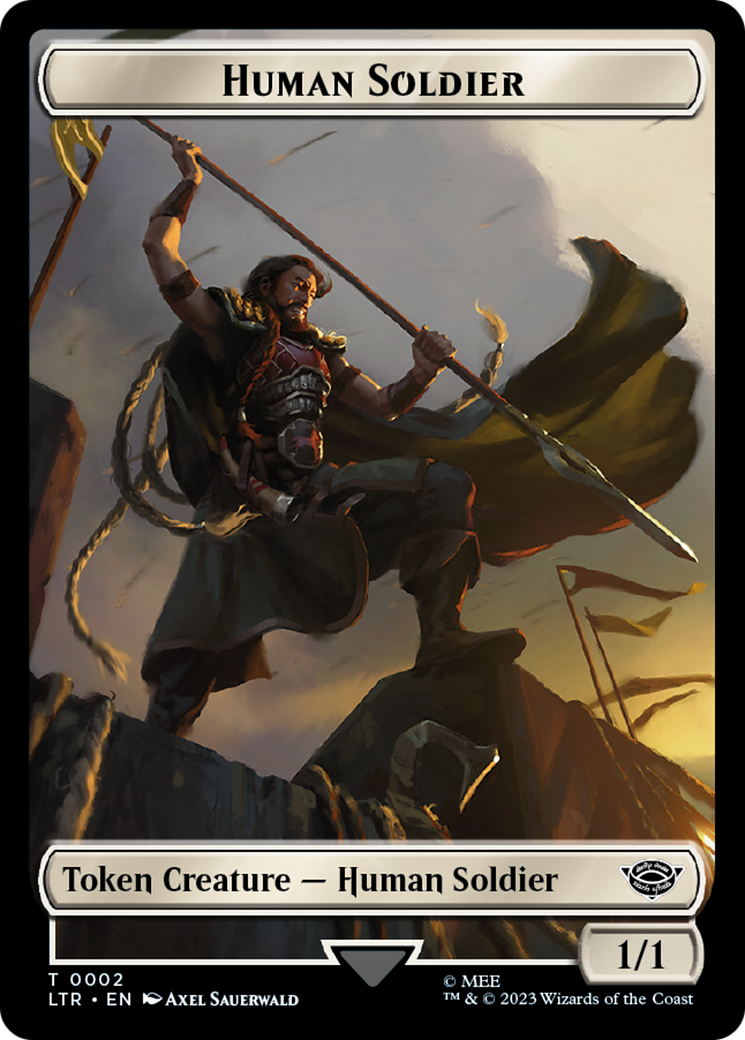 Food (10) // Human Soldier (02) Double-Sided Token [The Lord of the Rings: Tales of Middle-Earth Tokens] - Magic: The Gathering - Card Brawlers | Quebec | Canada |