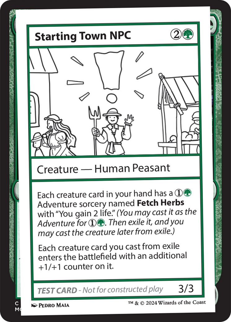 Starting Town NPC [Mystery Booster 2 Playtest Cards] - Magic: The Gathering - Card Brawlers | Quebec | Canada |