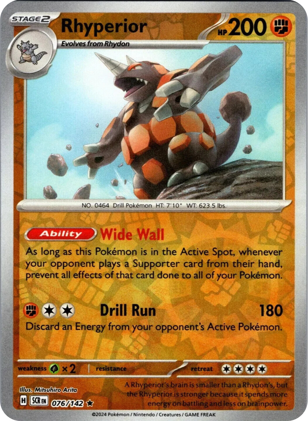 Rhyperior (076/142) [Scarlet & Violet: Stellar Crown] - Pokémon - Card Brawlers | Quebec | Canada |