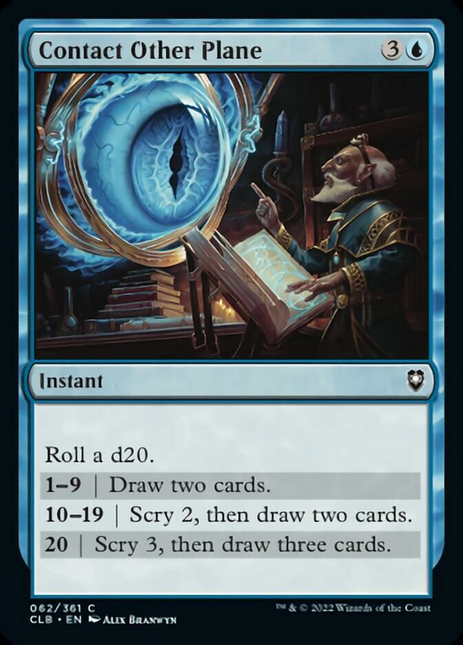 Contact Other Plane [Commander Legends: Battle for Baldur's Gate] - Magic: The Gathering - Card Brawlers | Quebec | Canada |
