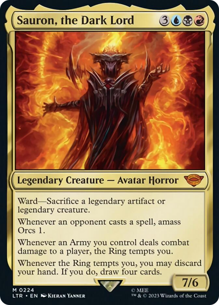 Sauron, the Dark Lord [The Lord of the Rings: Tales of Middle-Earth] - Magic: The Gathering - Card Brawlers | Quebec | Canada |