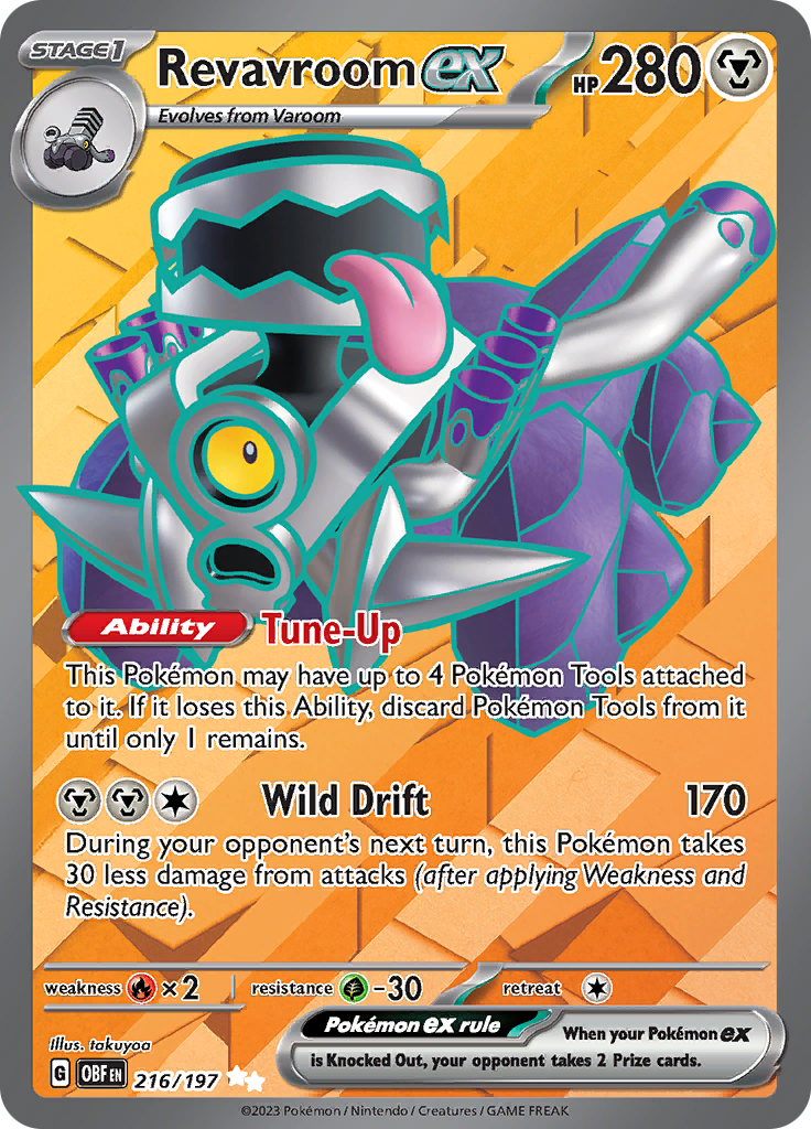 Revavroom ex (216/197) [Scarlet & Violet: Obsidian Flames] - Pokémon - Card Brawlers | Quebec | Canada |