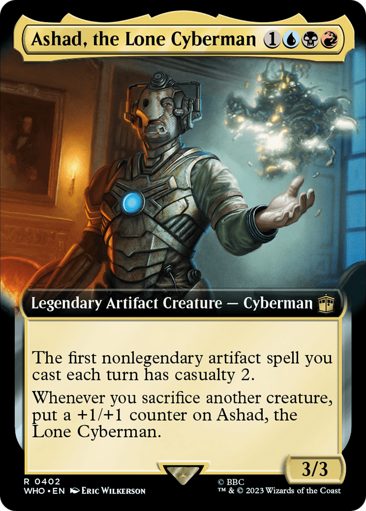 Ashad, the Lone Cyberman (Extended Art) [Doctor Who] - Magic: The Gathering - Card Brawlers | Quebec | Canada |