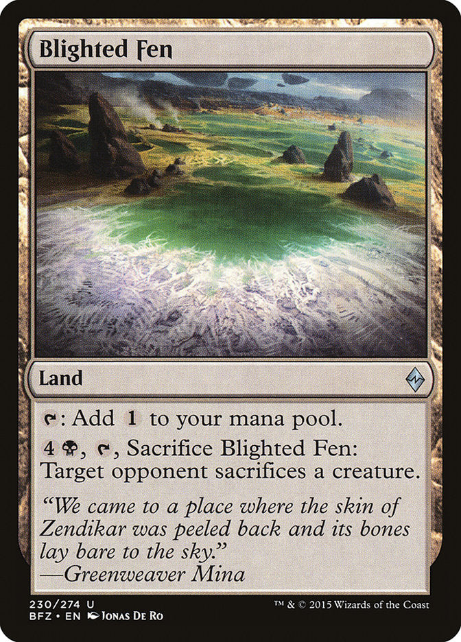 Blighted Fen [Battle for Zendikar] - Magic: The Gathering - Card Brawlers | Quebec | Canada |