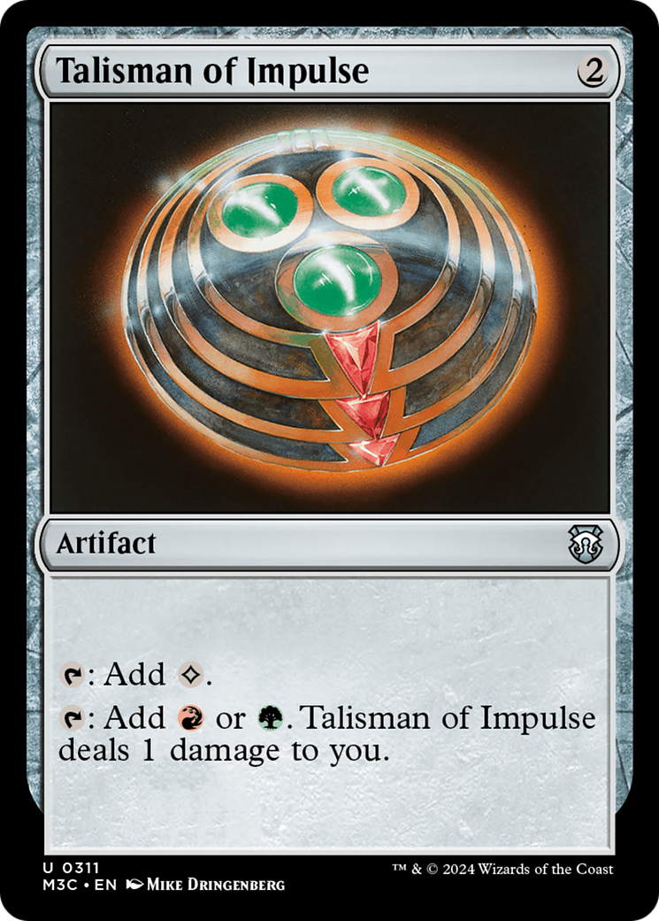 Talisman of Impulse (Ripple Foil) [Modern Horizons 3 Commander] - Magic: The Gathering - Card Brawlers | Quebec | Canada |