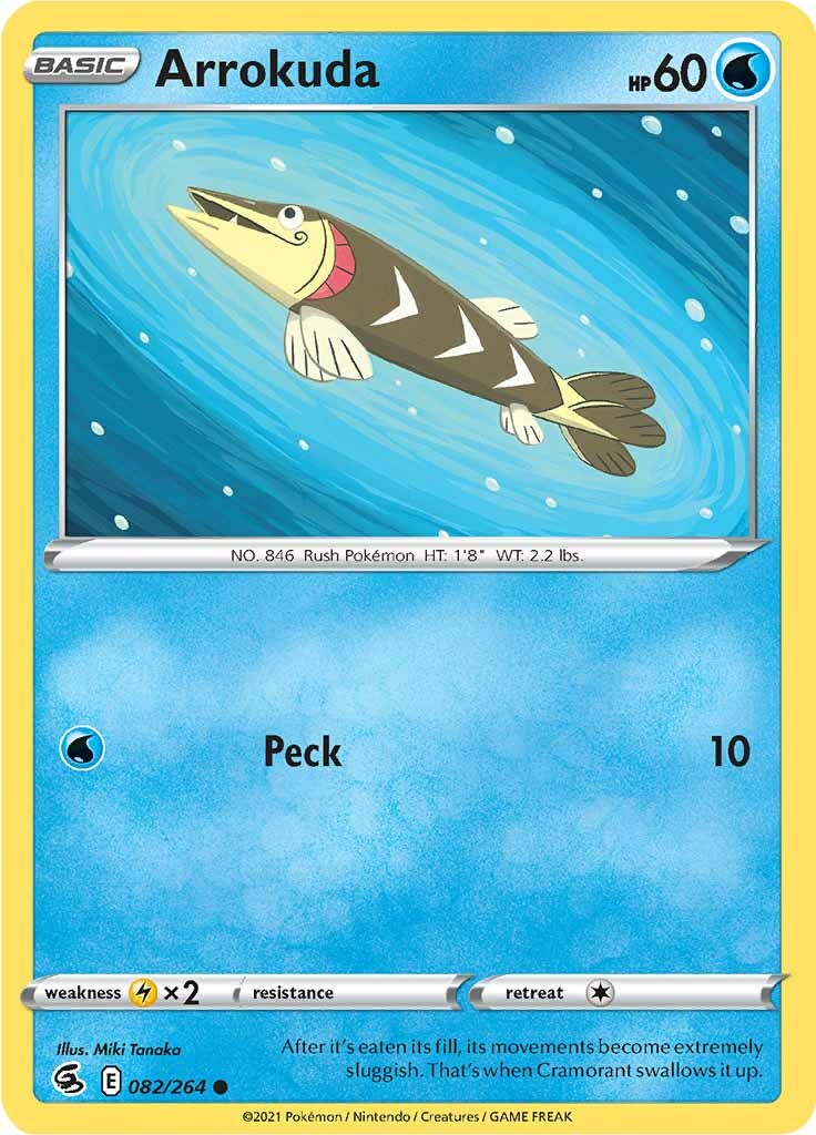 Arrokuda (082/264) [Sword & Shield: Fusion Strike] - Pokémon - Card Brawlers | Quebec | Canada |