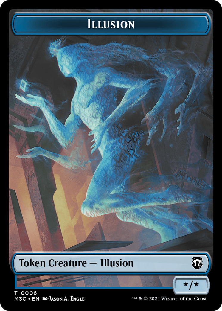 Illusion (Ripple Foil) // Servo Double-Sided Token [Modern Horizons 3 Commander Tokens] - Magic: The Gathering - Card Brawlers | Quebec | Canada |