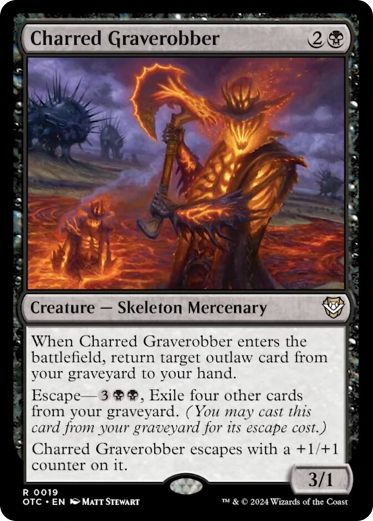 Charred Graverobber [Outlaws of Thunder Junction Commander] - Magic: The Gathering - Card Brawlers | Quebec | Canada |