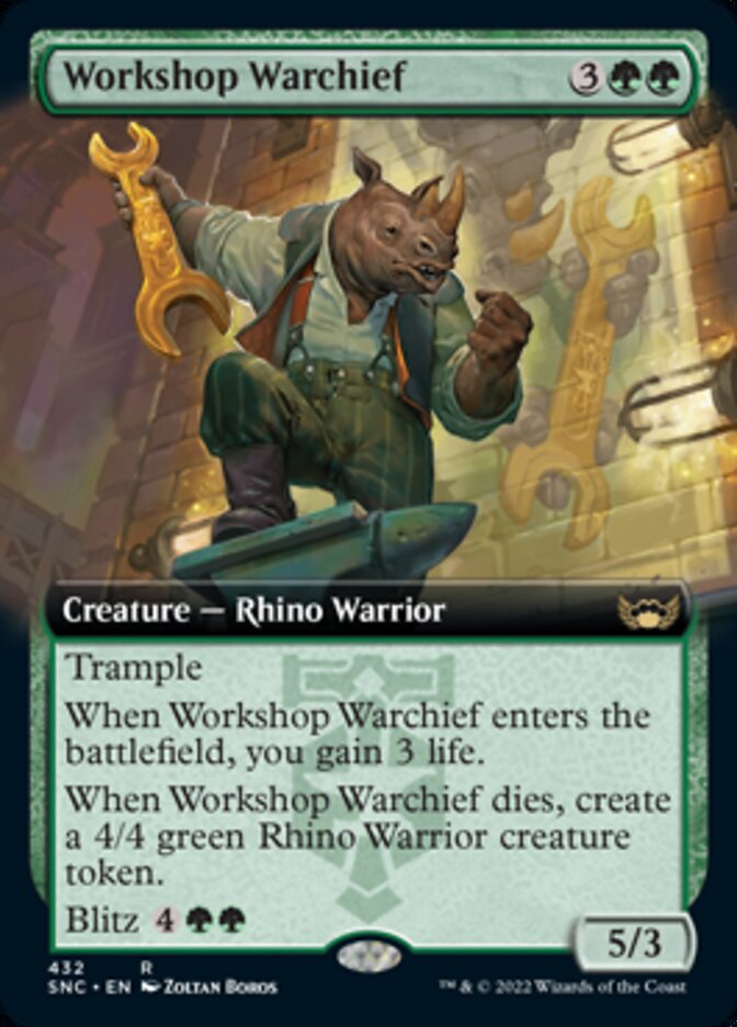 Workshop Warchief (Extended Art) [Streets of New Capenna] - Magic: The Gathering - Card Brawlers | Quebec | Canada |