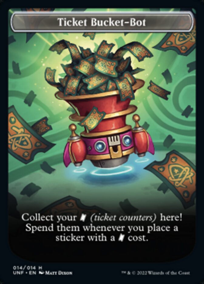 Ticket Bucket-Bot Token [Unfinity Tokens] - Magic: The Gathering - Card Brawlers | Quebec | Canada |
