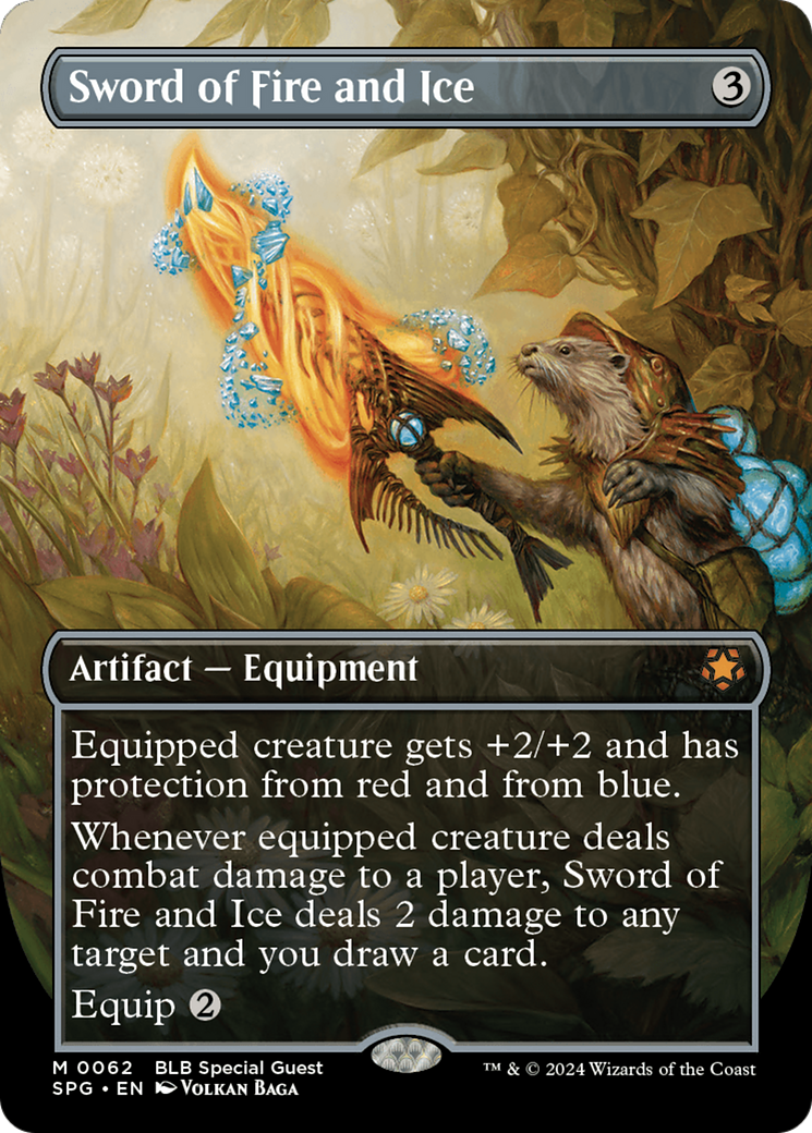 Sword of Fire and Ice (Borderless) [Bloomburrow Special Guests] - Magic: The Gathering - Card Brawlers | Quebec | Canada |