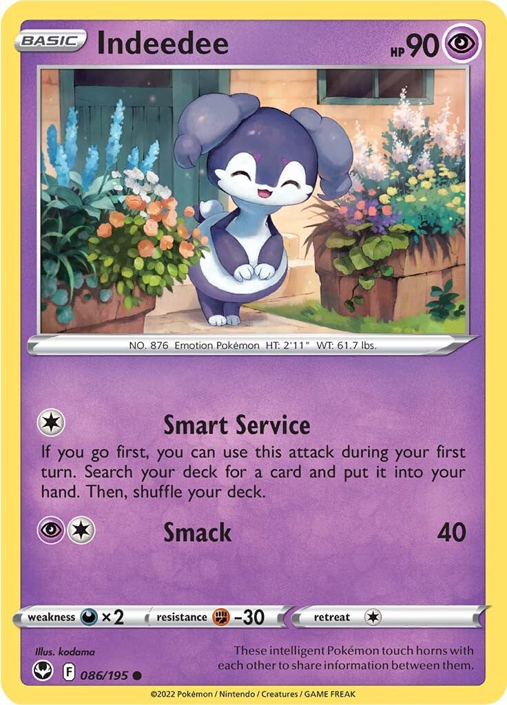 Indeedee (086/195) [Sword & Shield: Silver Tempest] - Pokémon - Card Brawlers | Quebec | Canada |