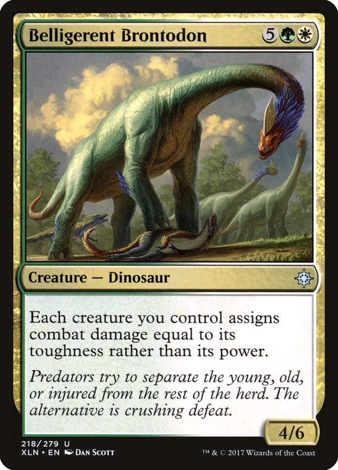 Belligerent Brontodon [Ixalan] - Magic: The Gathering - Card Brawlers | Quebec | Canada |