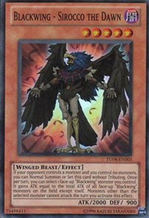 Blackwing - Sirocco the Dawn [TU04-EN003] Super Rare - Yu-Gi-Oh! - Card Brawlers | Quebec | Canada |