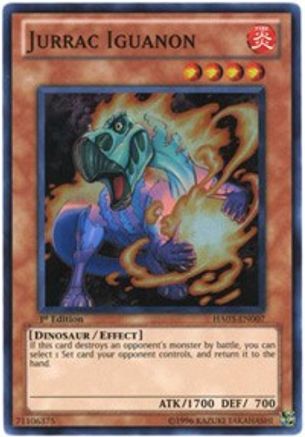 Jurrac Iguanon [HA03-EN007] Super Rare - Yu-Gi-Oh! - Card Brawlers | Quebec | Canada |