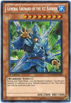 General Grunard of the Ice Barrier [HA03-EN049] Secret Rare - Yu-Gi-Oh! - Card Brawlers | Quebec | Canada |
