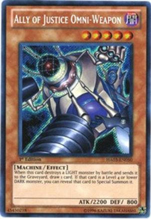 Ally of Justice Omni-Weapon [HA03-EN050] Secret Rare - Yu-Gi-Oh! - Card Brawlers | Quebec | Canada |