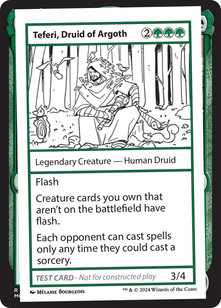 Teferi, Druid of Argoth [Mystery Booster 2 Playtest Cards] - Magic: The Gathering - Card Brawlers | Quebec | Canada |
