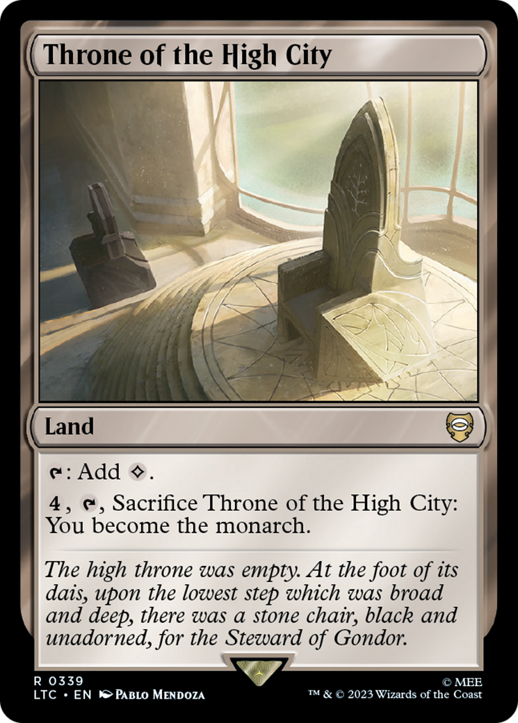 Throne of the High City [The Lord of the Rings: Tales of Middle-Earth Commander] - Magic: The Gathering - Card Brawlers | Quebec | Canada |