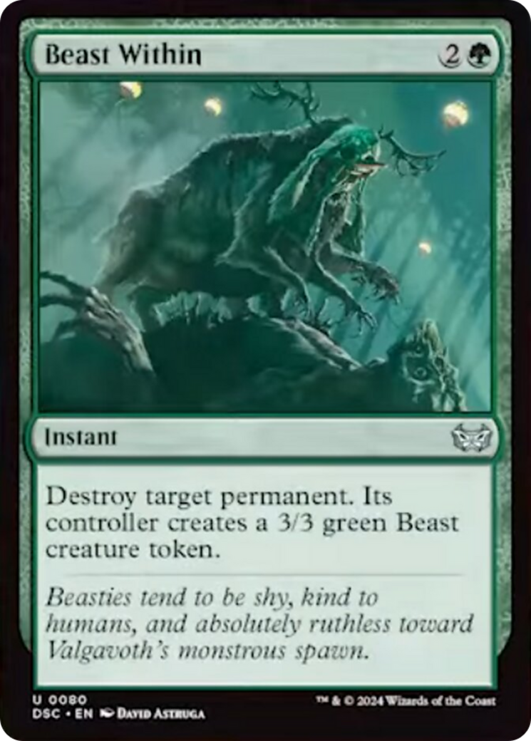 Beast Within [Duskmourn: House of Horror Commander] - Magic: The Gathering - Card Brawlers | Quebec | Canada |