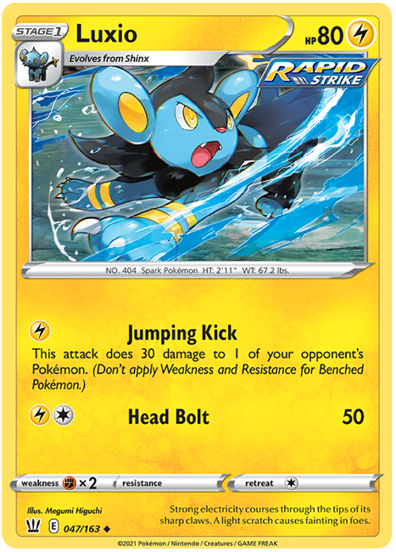 Luxio (047/163) [Sword & Shield: Battle Styles] - Pokémon - Card Brawlers | Quebec | Canada |