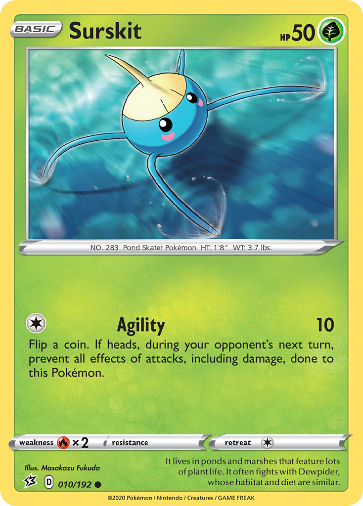 Surskit (010/192) [Sword & Shield: Rebel Clash] - Pokémon - Card Brawlers | Quebec | Canada |
