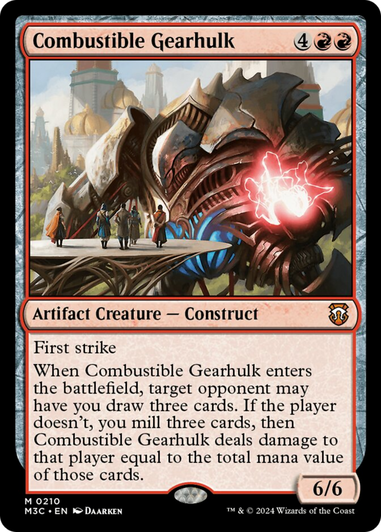Combustible Gearhulk [Modern Horizons 3 Commander] - Magic: The Gathering - Card Brawlers | Quebec | Canada |