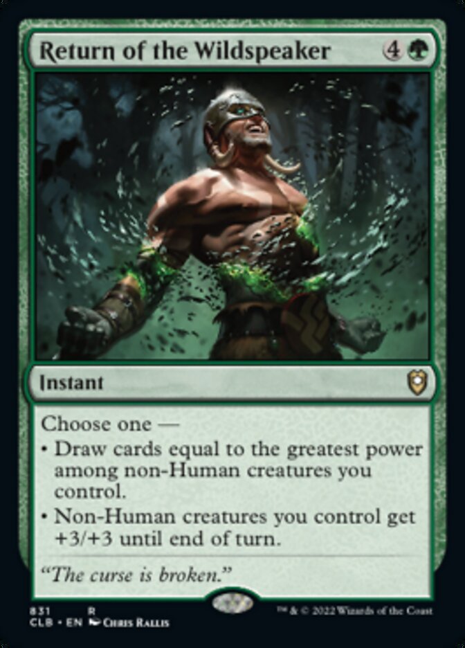 Return of the Wildspeaker [Commander Legends: Battle for Baldur's Gate] - Magic: The Gathering - Card Brawlers | Quebec | Canada |