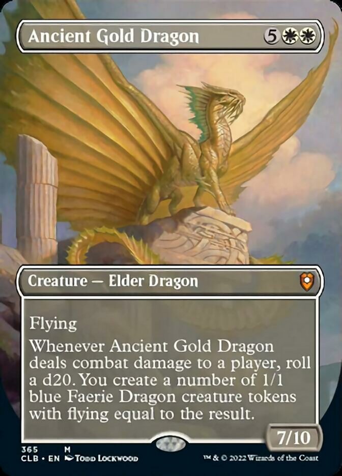 Ancient Gold Dragon (Borderless Alternate Art) [Commander Legends: Battle for Baldur's Gate] - Magic: The Gathering - Card Brawlers | Quebec | Canada |