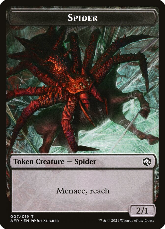 Spider // Icingdeath, Frost Tongue Double-Sided Token [Dungeons & Dragons: Adventures in the Forgotten Realms Tokens] - Magic: The Gathering - Card Brawlers | Quebec | Canada |