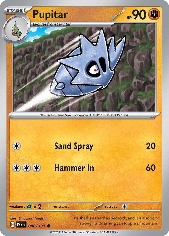Pupitar (048/131) [Scarlet & Violet: Prismatic Evolutions] - Pokémon - Card Brawlers | Quebec | Canada |