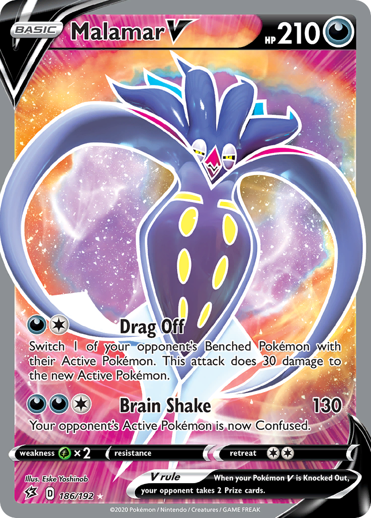Malamar V (186/192) [Sword & Shield: Rebel Clash] - Pokémon - Card Brawlers | Quebec | Canada |