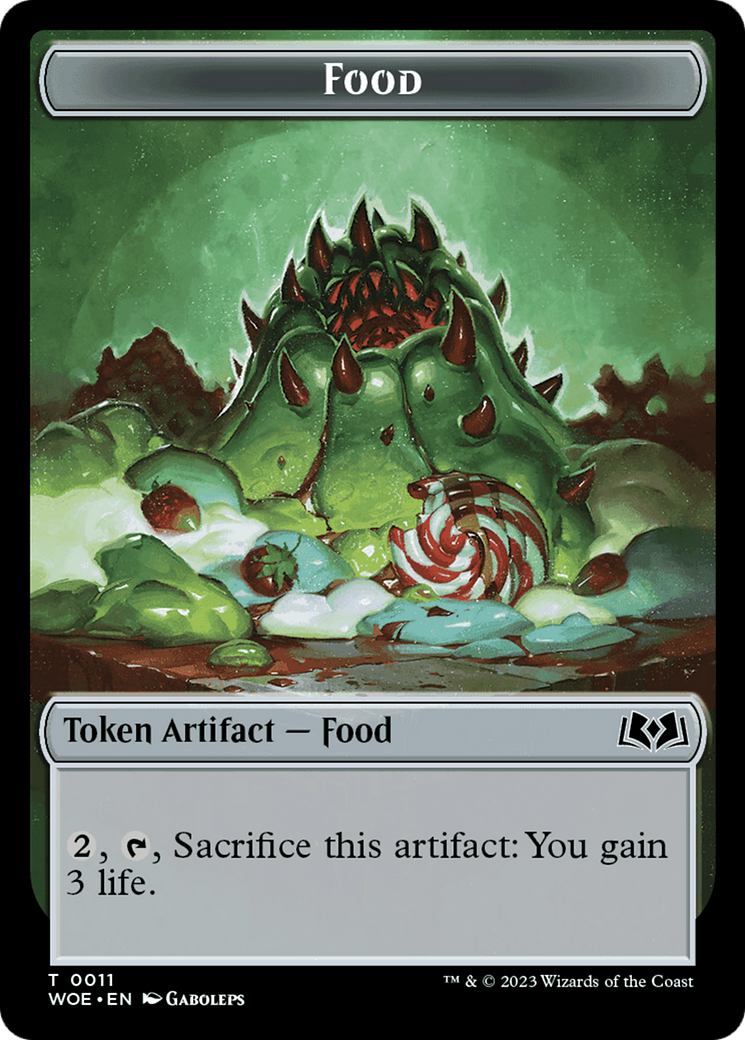 Faerie // Food (0011) Double-Sided Token [Wilds of Eldraine Tokens] - Magic: The Gathering - Card Brawlers | Quebec | Canada |