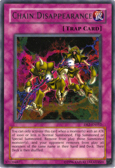 Chain Disappearance [DR2-EN052] Rare - Yu-Gi-Oh! - Card Brawlers | Quebec | Canada |