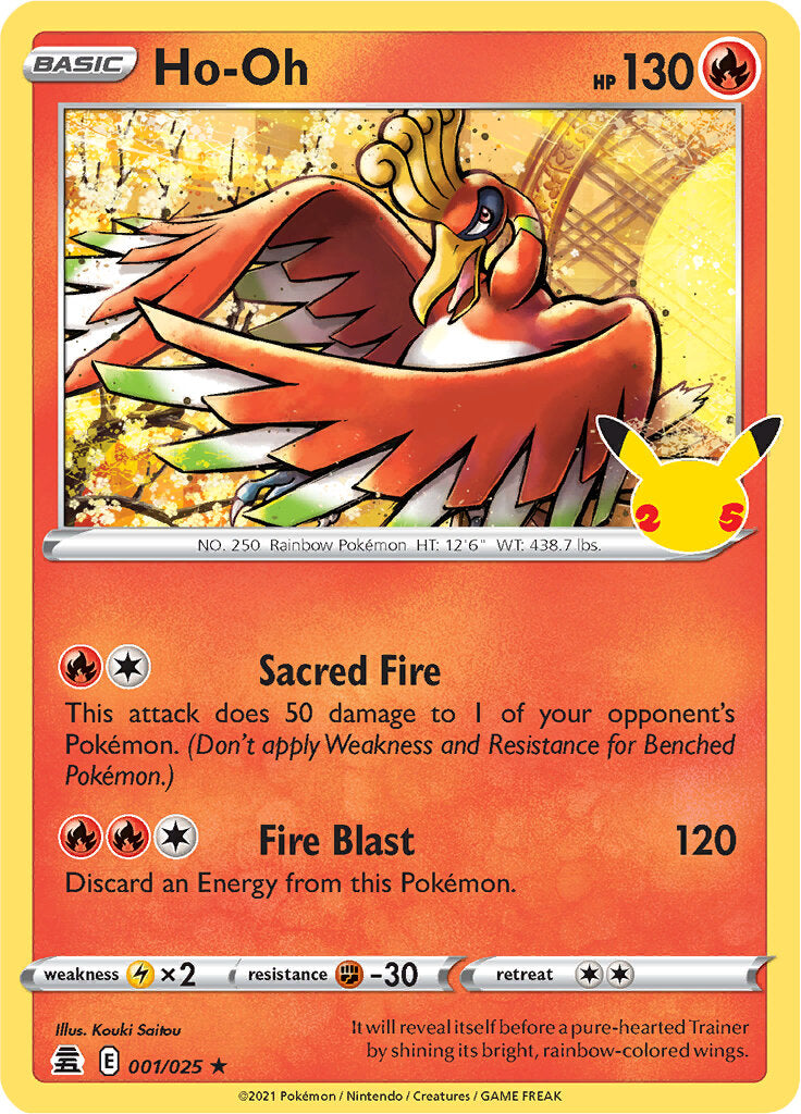 Ho-oh (001/025) [Celebrations: 25th Anniversary] - Pokémon - Card Brawlers | Quebec | Canada |