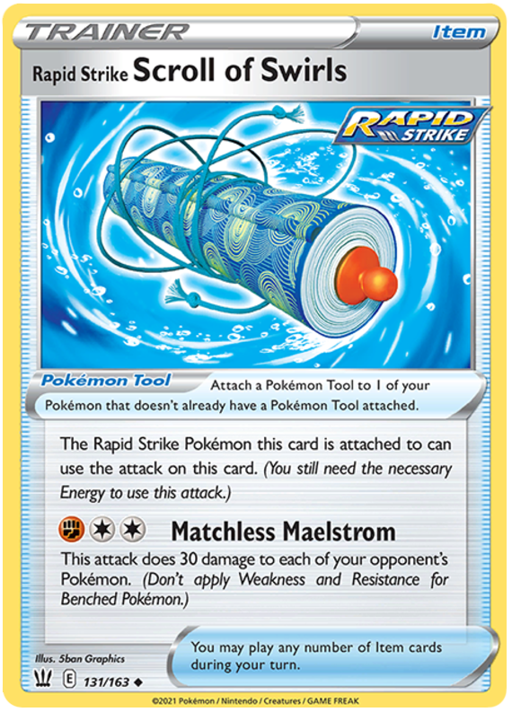 Rapid Strike Scroll of Swirls (131/163) [Sword & Shield: Battle Styles] - Pokémon - Card Brawlers | Quebec | Canada |