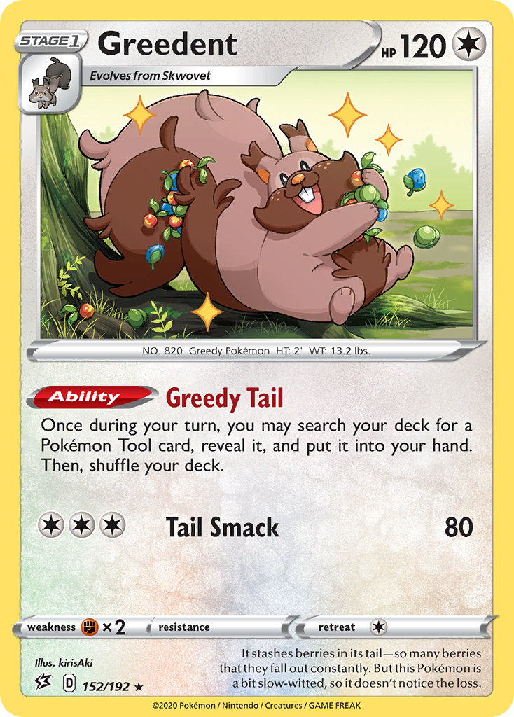 Greedent (152/192) [Sword & Shield: Rebel Clash] - Pokémon - Card Brawlers | Quebec | Canada |