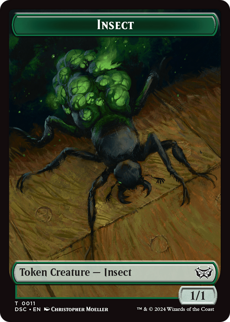 Insect (0011) // Ooze (0014) Double-Sided Token [Duskmourn: House of Horror Commander Tokens] - Magic: The Gathering - Card Brawlers | Quebec | Canada |