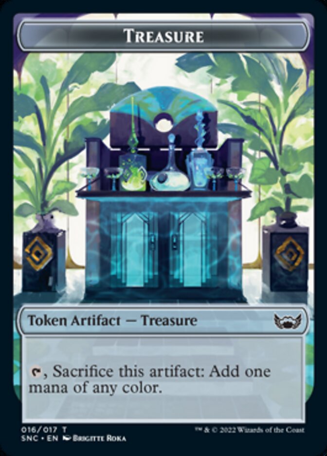 Treasure (016) // Wizard Double-Sided Token [Streets of New Capenna Tokens] - Magic: The Gathering - Card Brawlers | Quebec | Canada |