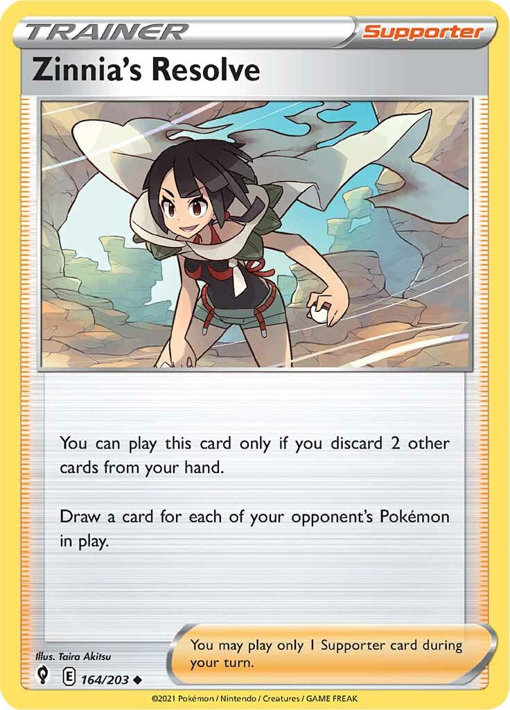 Zinnia's Resolve (164/203) [Sword & Shield: Evolving Skies] - Pokémon - Card Brawlers | Quebec | Canada |