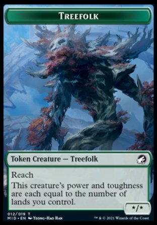 Treefolk Token [Innistrad: Midnight Hunt Tokens] - Magic: The Gathering - Card Brawlers | Quebec | Canada |