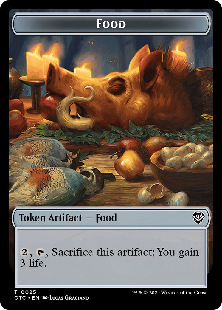 Assassin // Food Double-Sided Token [Outlaws of Thunder Junction Commander Tokens] - Magic: The Gathering - Card Brawlers | Quebec | Canada |